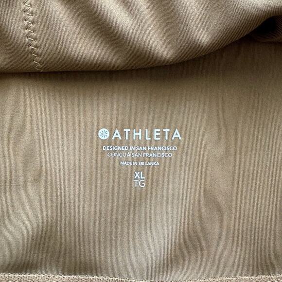 Athleta Conscious Mesh Crop Sports Bra, Olive Green, Women's Size XL - Picture 5 of 7